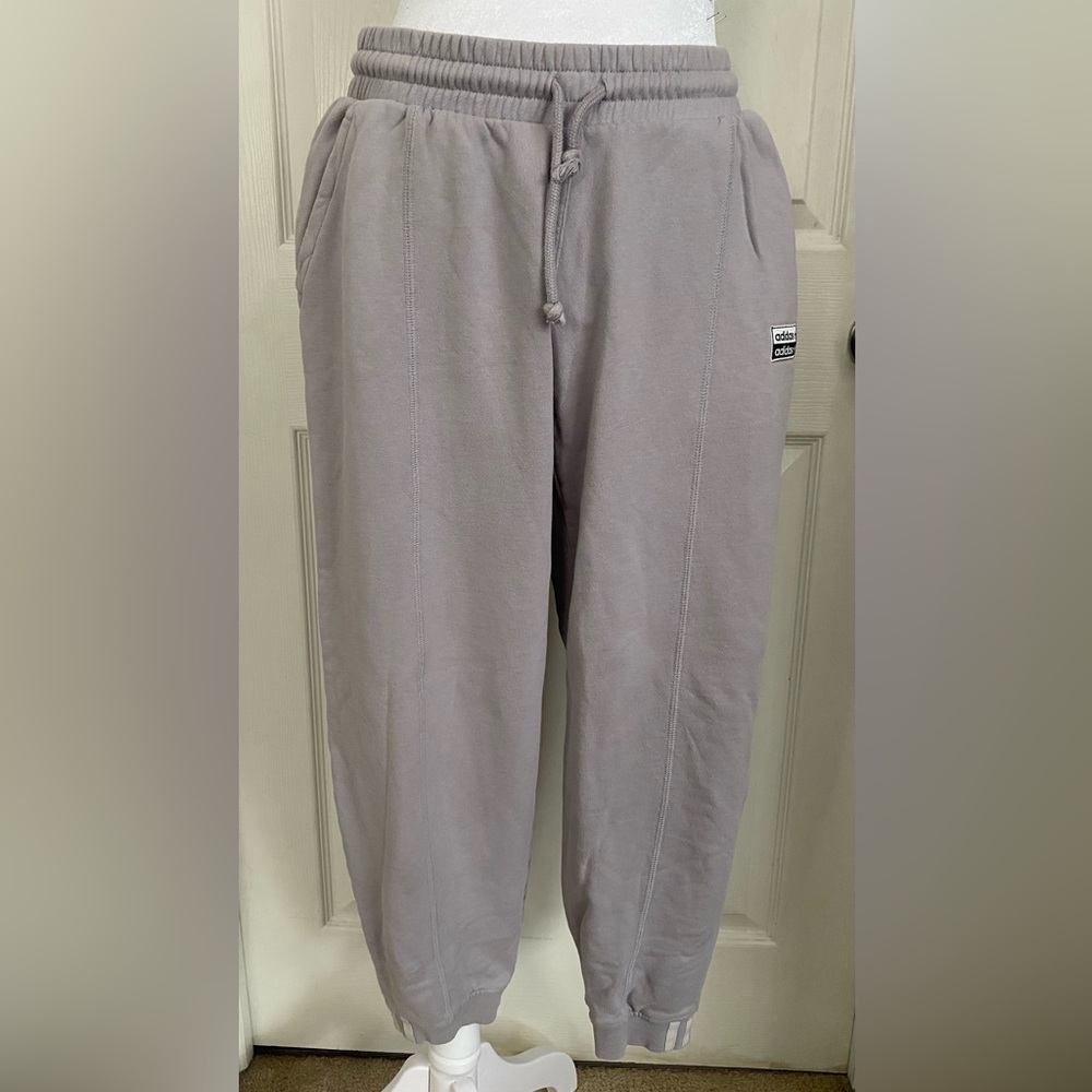Adidas Gray Joggers Size Medium